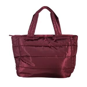 Splits59 Puffer Gym Tote - Shiny Burgundy - NWT